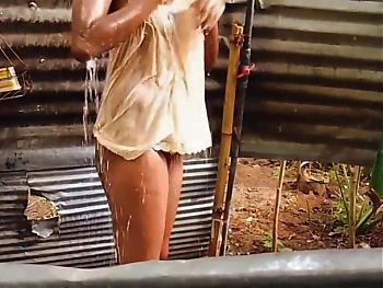 srilanka my stepsister bath sinhala village girl