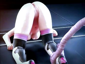 Cute girl get anal with alien - Hentai 3D 15
